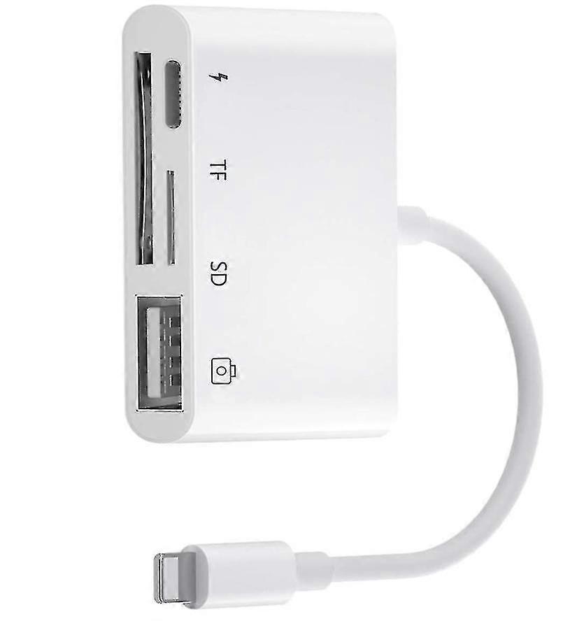 Sd Card Reader Adapter, 4 In 1 Usb Camera Connection Kit, Sd / Tf Camera Card Reader Adapter, Usb 2.0 Female Adapter Usb Otg Cable For Phone13 / 12 11