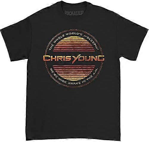 T-shirt Chris Young Circle Lines Noir