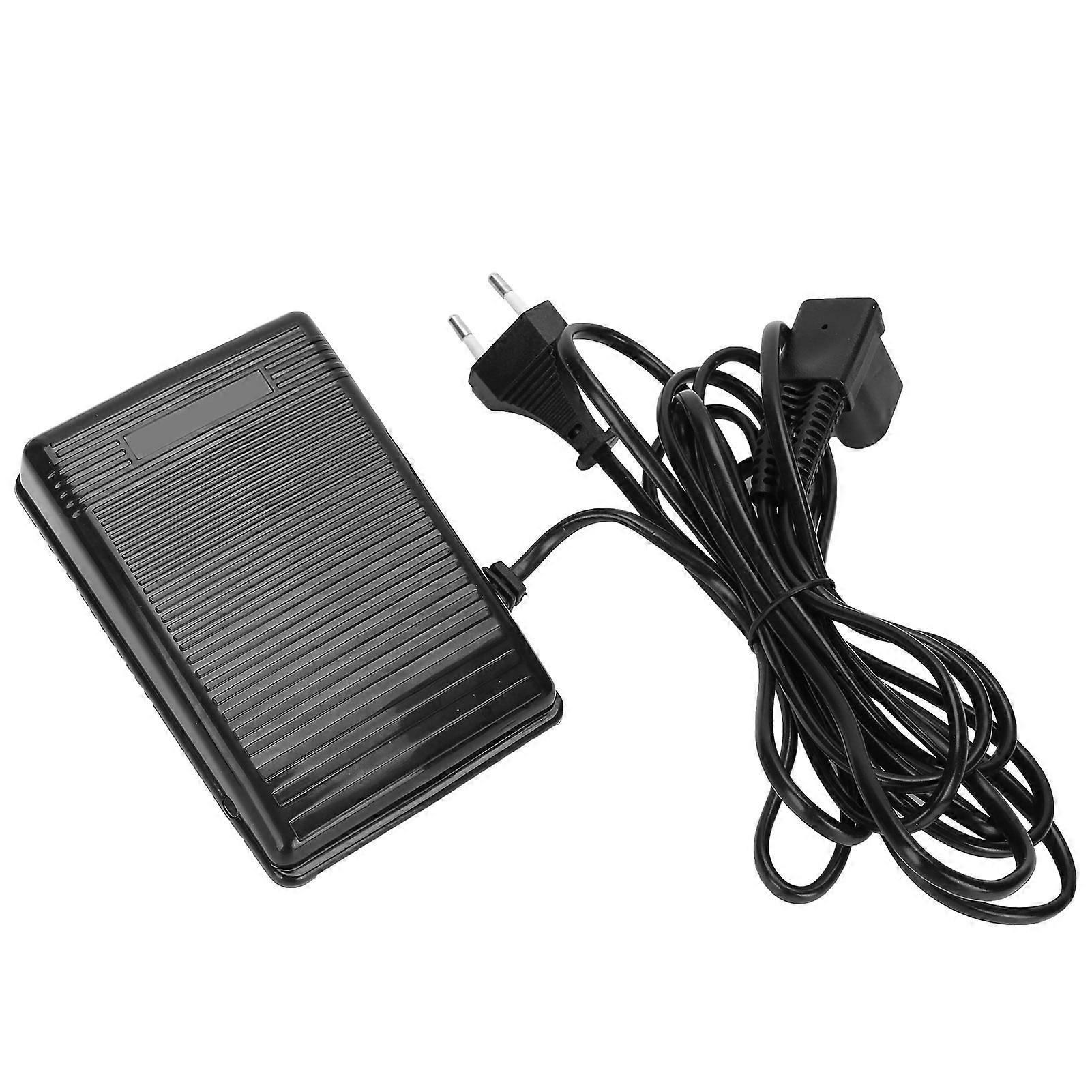 Nähmaschinen-Fußpedal-Multifunktionscontroller 3-poliger Stecker mit 2 m / 6,6 Fuß Kabellänge (EU-Stecker 220 V)