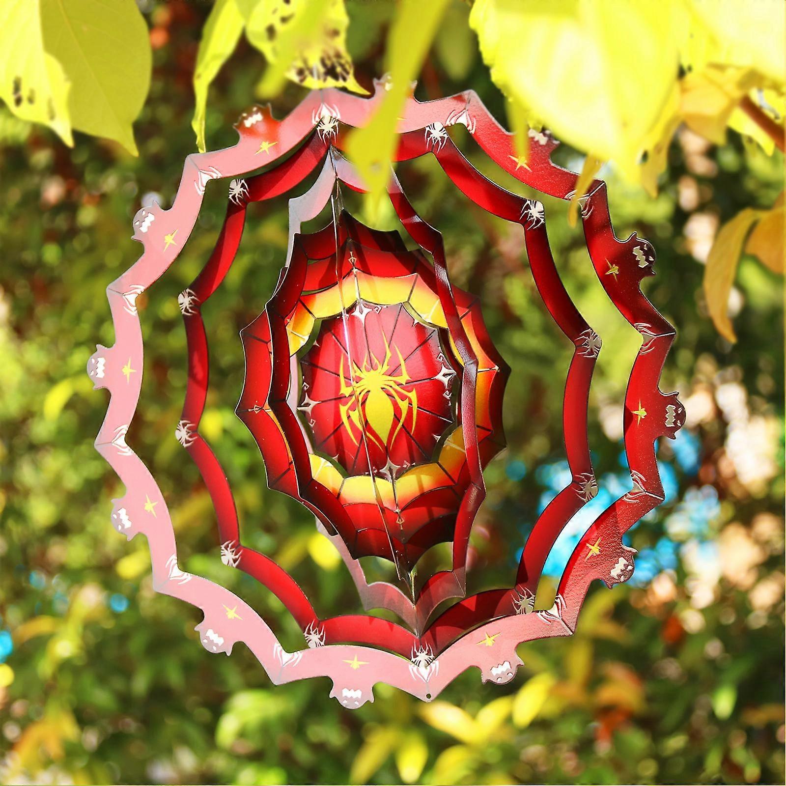 Spider Wind  Wall Hanging Pendant Wind Chime Rotating Decoration