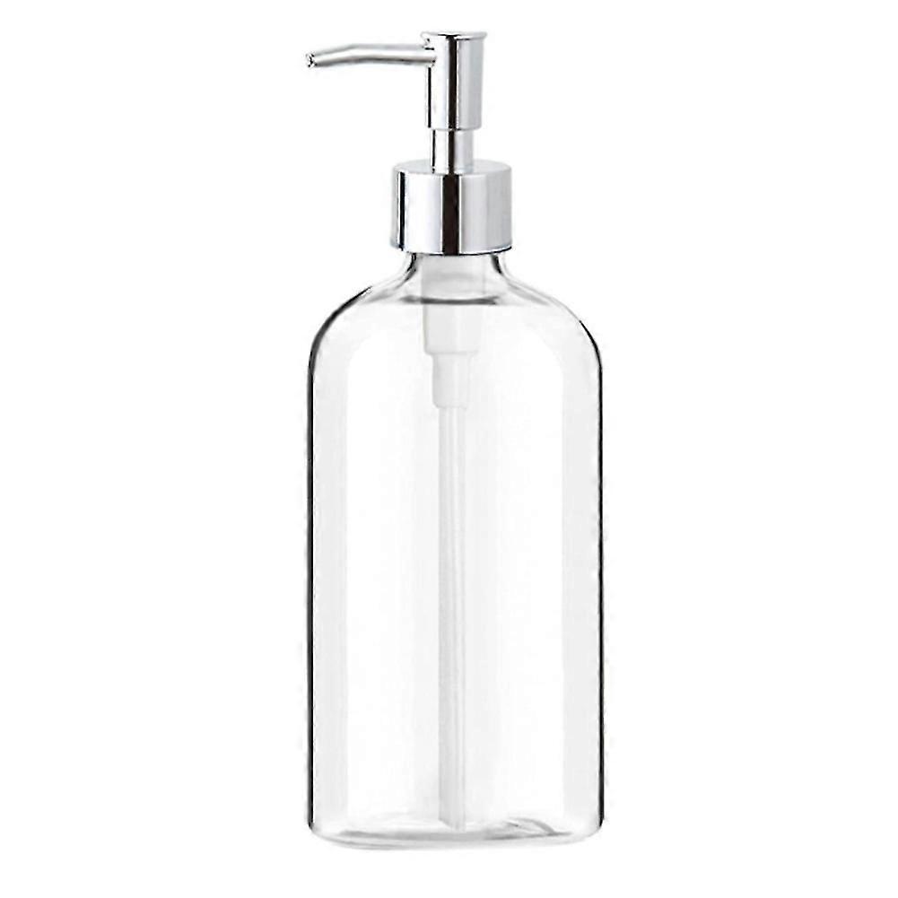 石鹸ディスペンサー ポンプが付いている明確なガラス石鹸ディスペンサー 浴室のための16の詰め替え可能な液体ディスペンサー