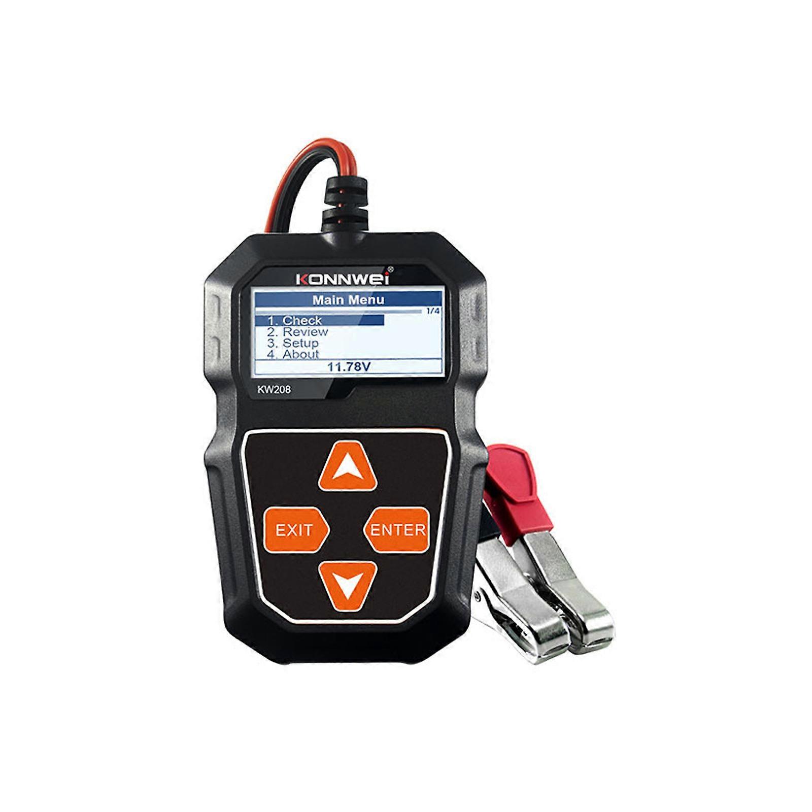 KW208 Car Battery Tester 12V 100 To 2000CCA Cranking Charging Circut Tester Battery Analyzer 12 Volts Battery Tools