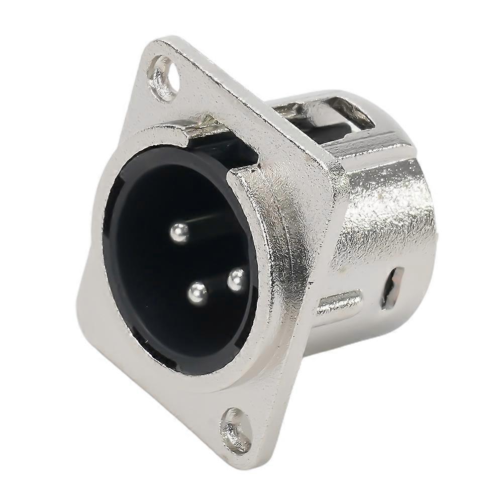 XLR Plug Panel 3 Pin XLR Socket Male Female Panel Mount Chassis Socket Microphone Jack Connector With Terminal Panel Audio Equip