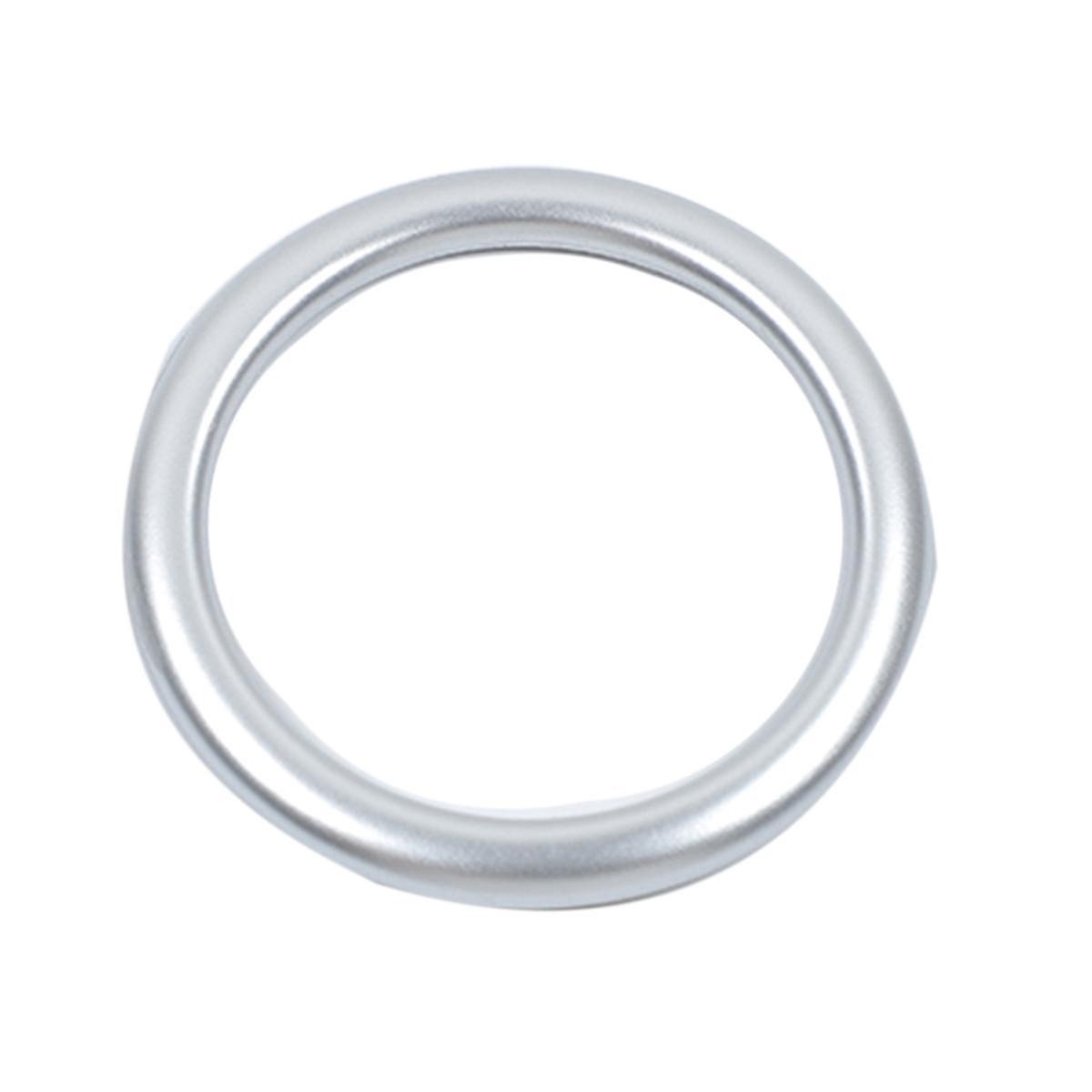 Car Engine Start Stop Ignition Key Decor Ring Cover For Dodge, Silver