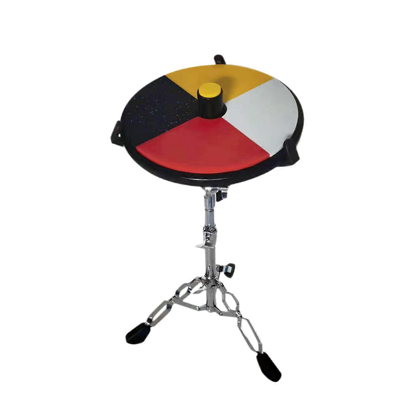 משטח תוף ומעמד תופים לתרגול עבודה כבדה בגודל 12 אינץ' עבור מתופפים, ילדים, מבוגרים;