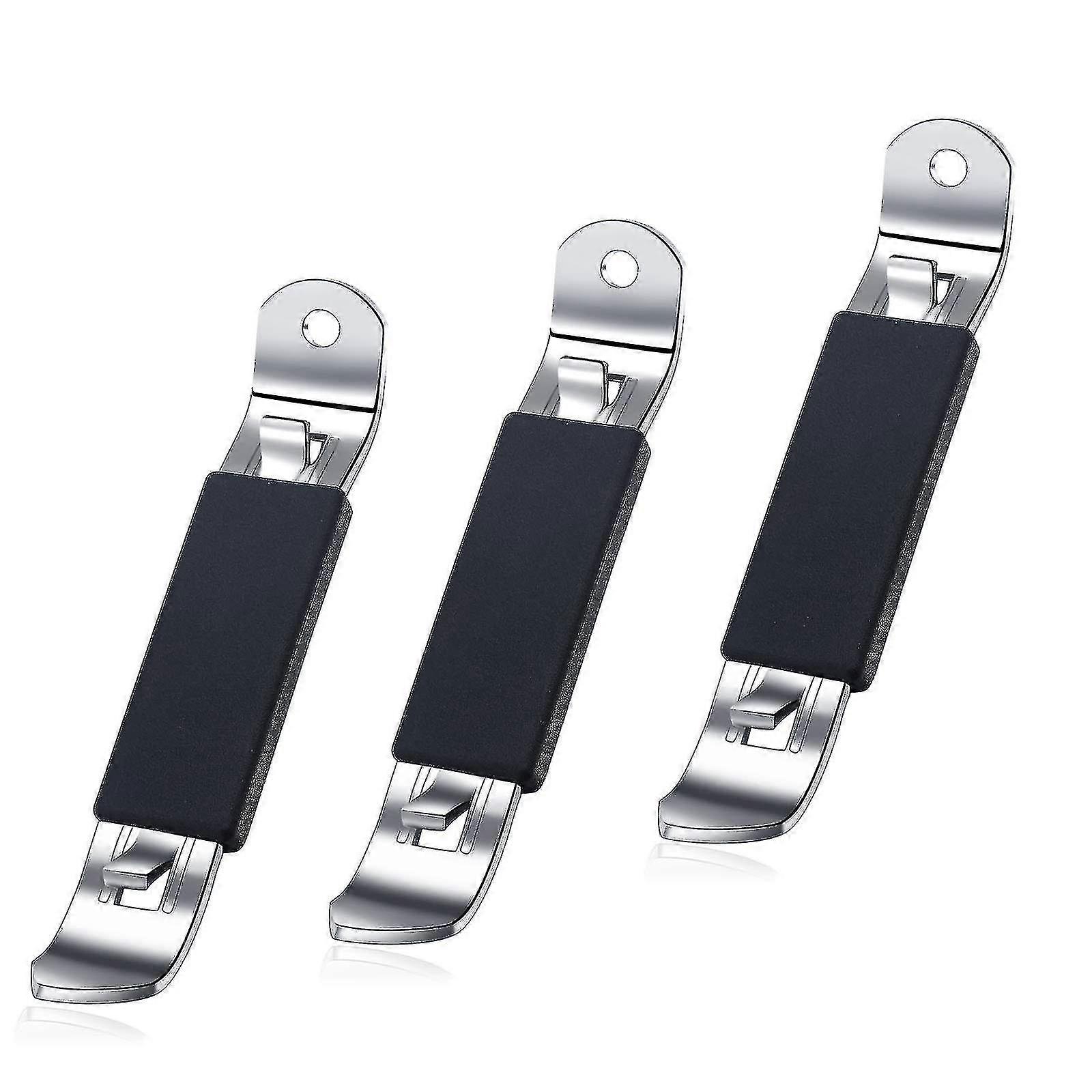 3 Pieces Magnetic Bottle Opener Classic Beer Opener Stainless Steel Small Bottle Opener With Magnet