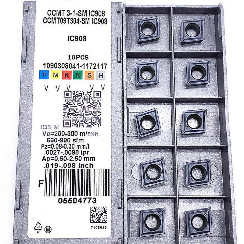 CCMT09T304 CCMT09T308 SM IC907 IC908 high precision carbide insert outer lathe tool CNC tool