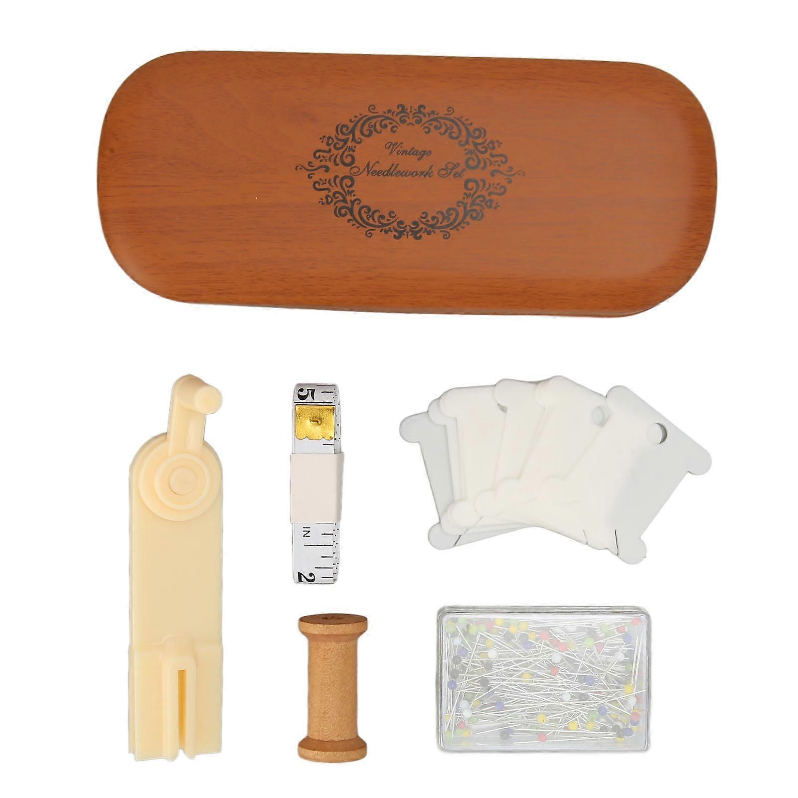 Vintage Embroidery Scissors Kit with Complete Sewing Tools for Crafts