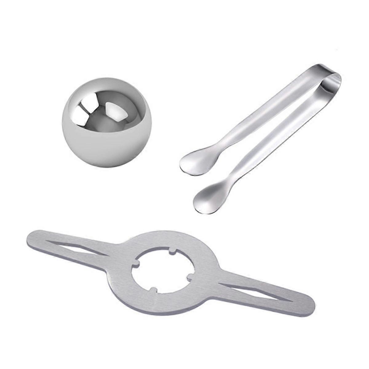 Italian Ice Ball Fast Cooling Extract Espresso to Retain Aroma Ice Ball Holder Set 3Pcs