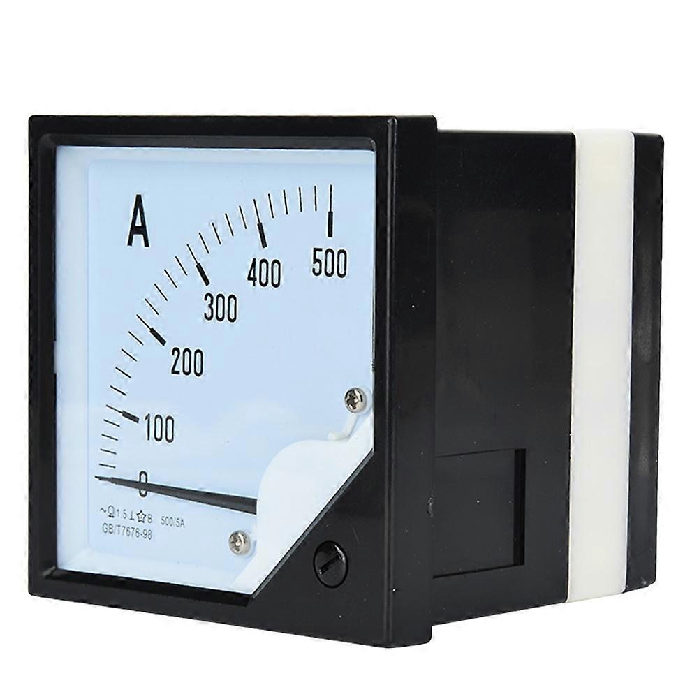 Square Panel Ammeter Gauge 500A Class 1.5 Accuracy Current Test Meters Detectors