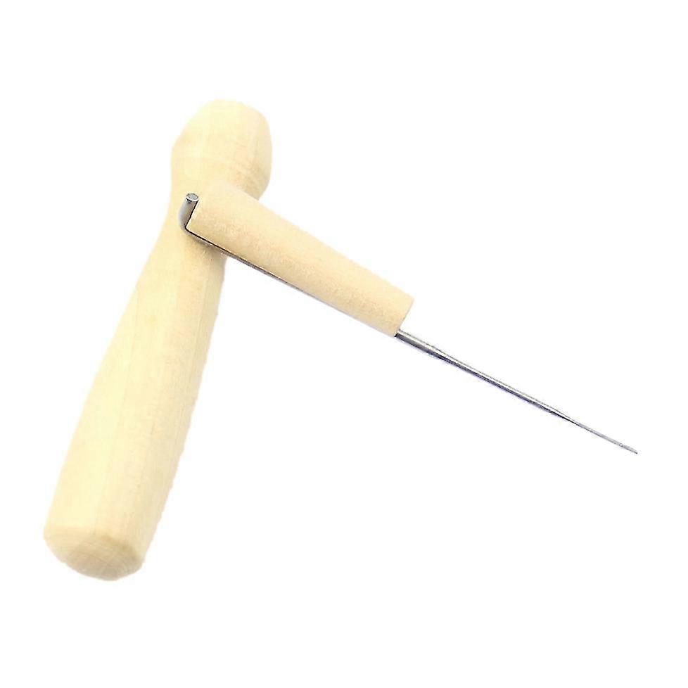 One Felting Needle Wooden Handle Holder Diy Tool For Creative Craft