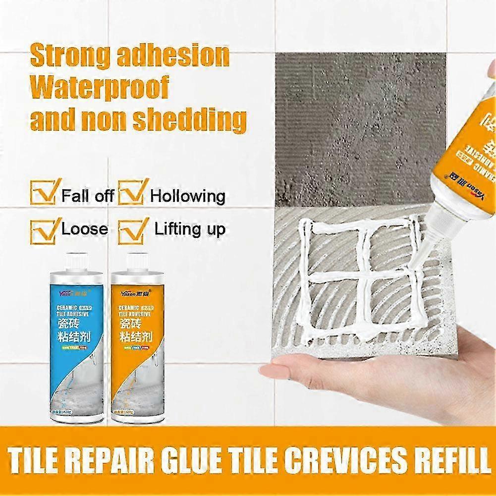 Tile Repair Glue Tile Gap Refill Agent Reform Easy Bonded Heavy Duty Tile Sealer