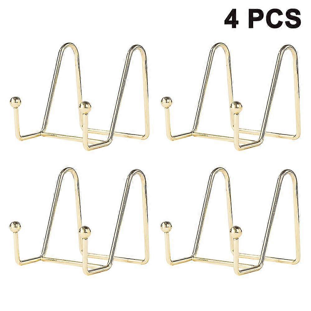 4pcs Plate Stands For Display Plate Holder Display Stand Metal Frame