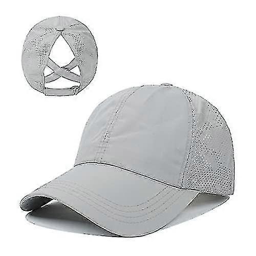 Women's Cross Ponytail Baseball Cap