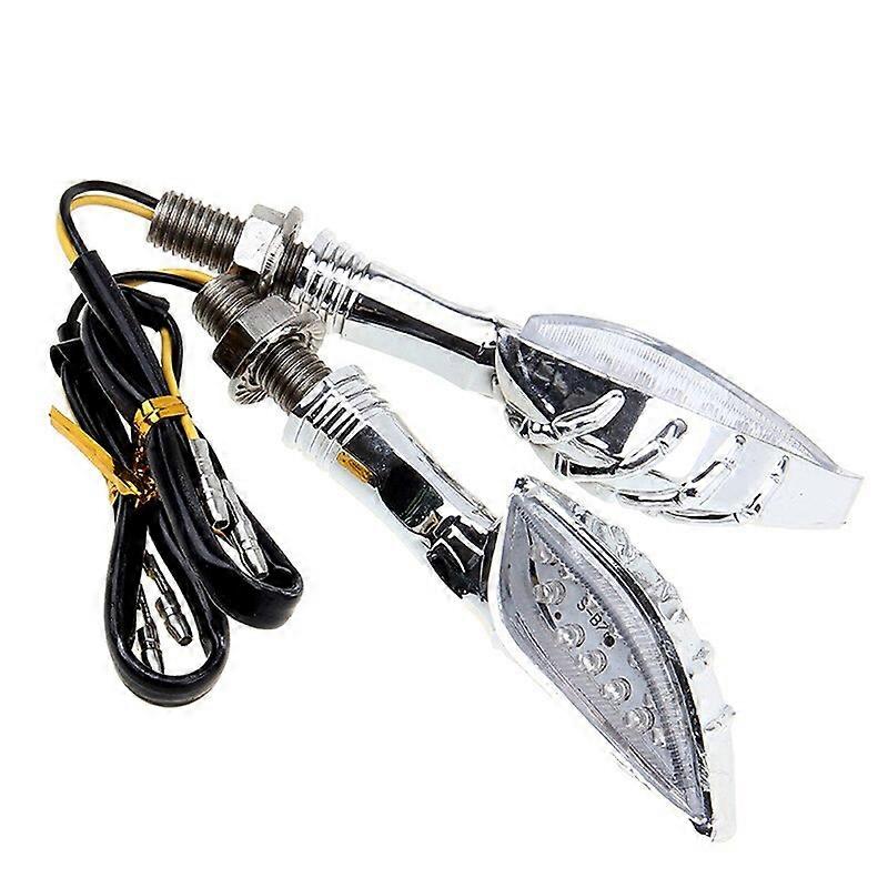 1 Pair Motorcycle Turn Signals Light LED Tail Lights Indicators for Motorbike Tail Light Custom For 10MM Moto modelMotor Vehicle Lighting