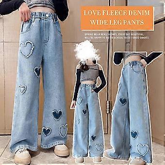 Mädchen Jeans Mit Elastischer Taille - Weiche Denim Hose Für Kinder