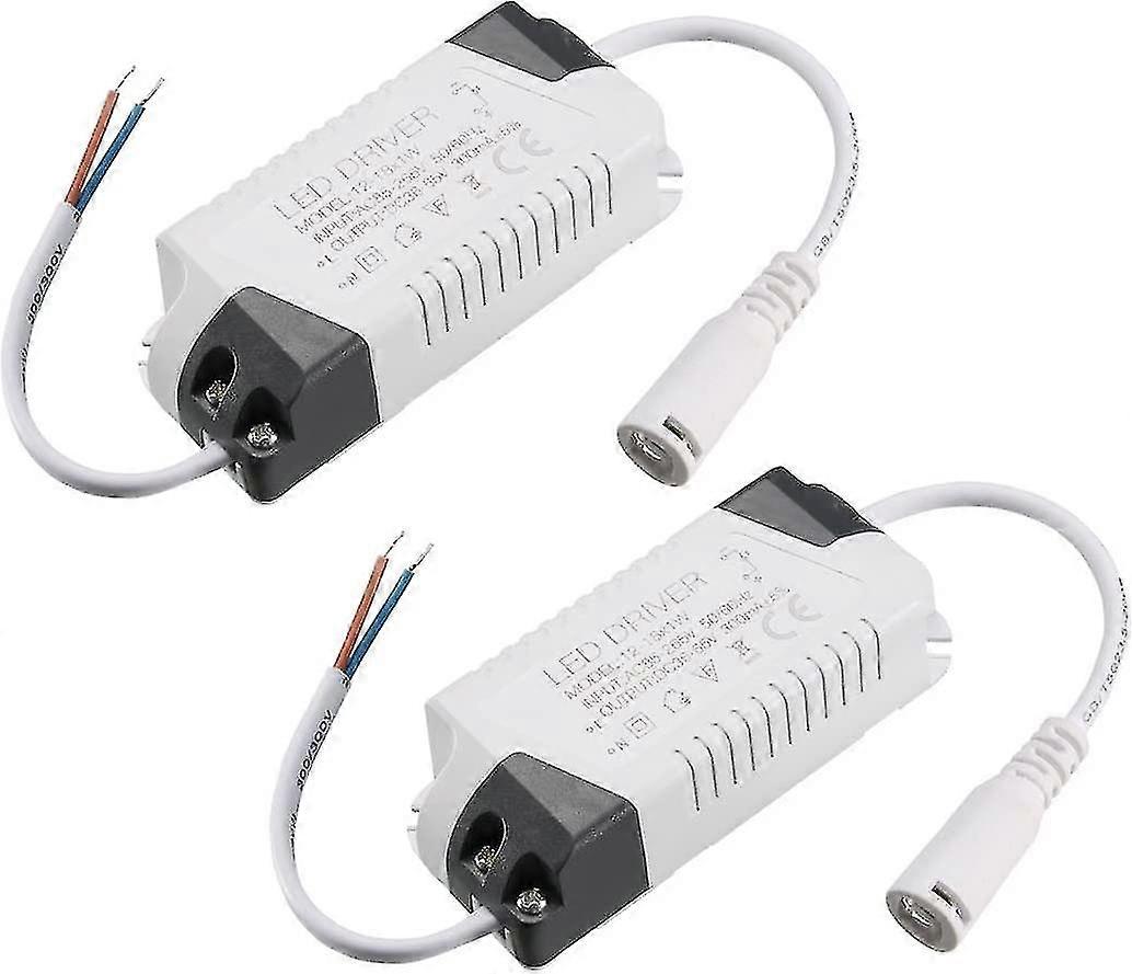 Led Driver 12-18w Constant Current 300ma High Power Ac 85-265v Output 36-65v Dc Connector External Power Supply Led Ceiling Lamp Transformer 2pcs
