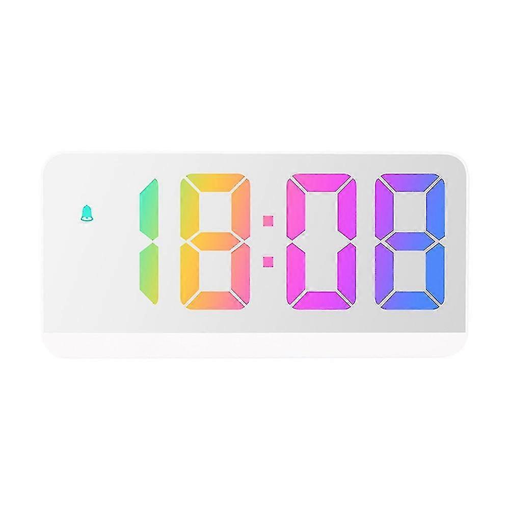Digital Alarm Clock Voice Control Teperature Date Snooze Night Mode Table Clock 12/24h Function At
