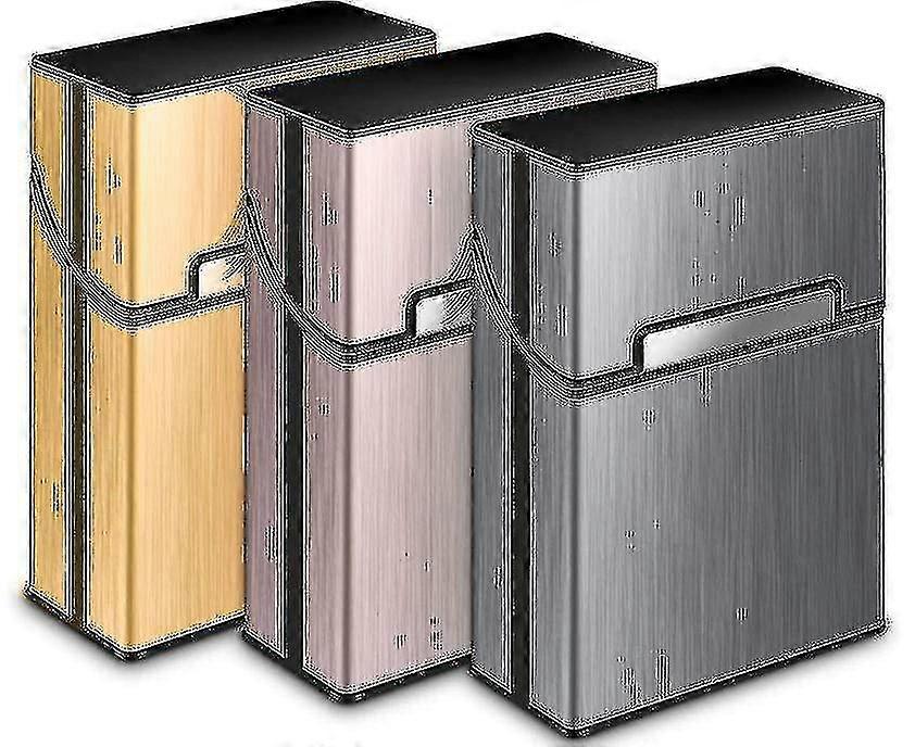 3 kappaletta metallista savukekoteloa Tw