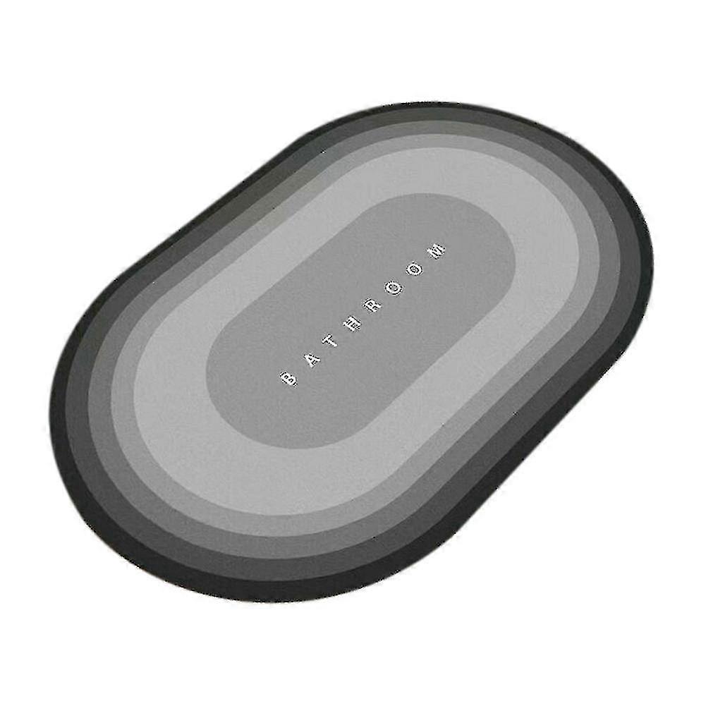 Quick Drying Bathroom Rug Kitchen Floor Mat -grey