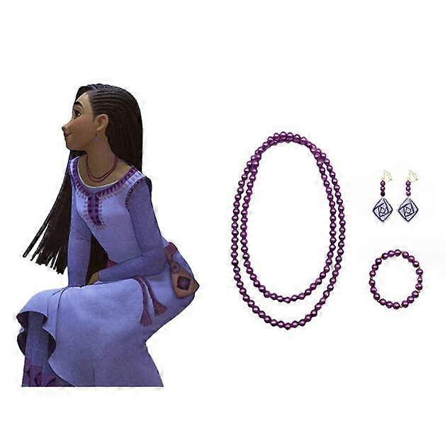 Cartoon Purple Earrings Set Of 3