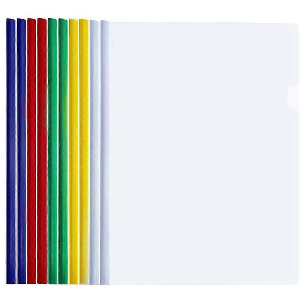 10 Pcs Pocket File Folders Document File Folder Binder Cover Clip Presentation File Folders