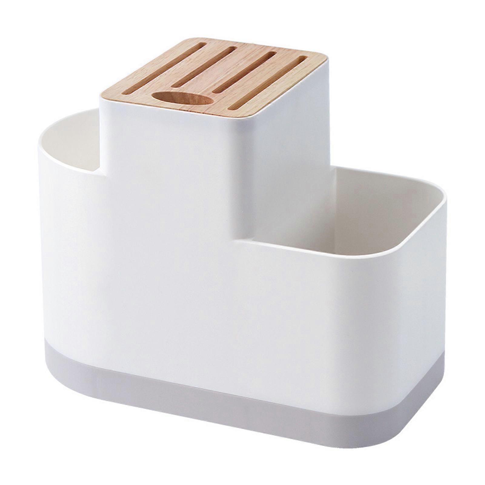Cutlery Drainer Detachable Drainage Bottom Three Compartment Flatware Storage Organizer for Kitchen