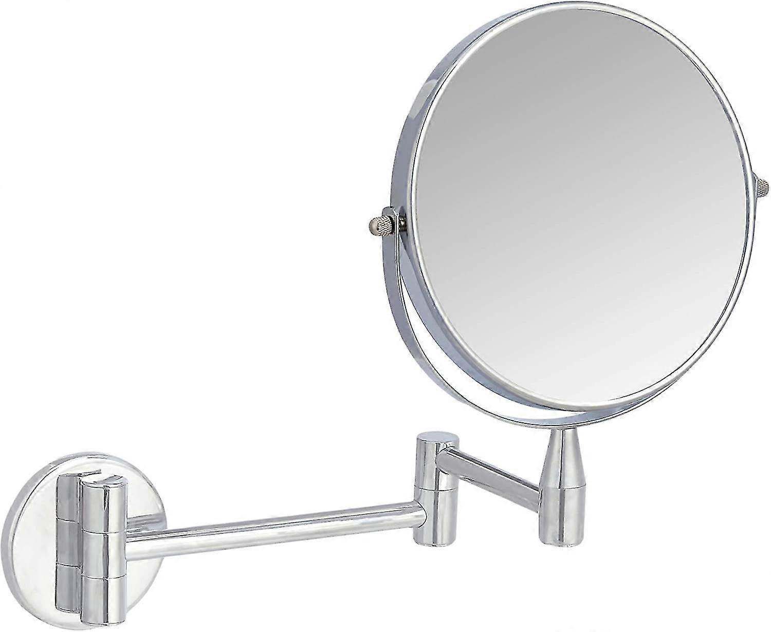 Wall Mounted Vanity Mirror, 1x/5x Magnification, Chrome