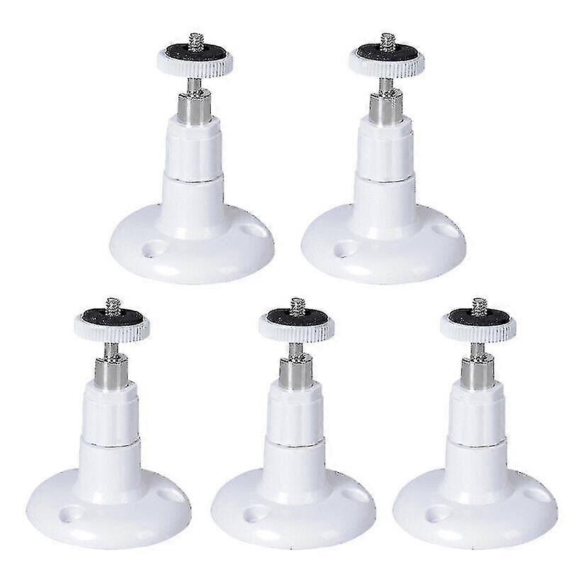 5 Pcs Wall Mount Bracket For Ring Stick Up Cam Wired/battery Hd Security Camera, White