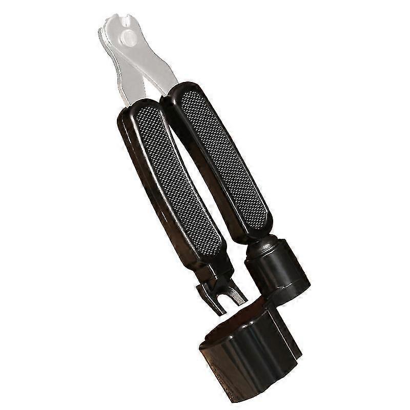 String Cutter, 3 In 1 Bass Guitar String Peg Winder String Cutter(1pc, Black)