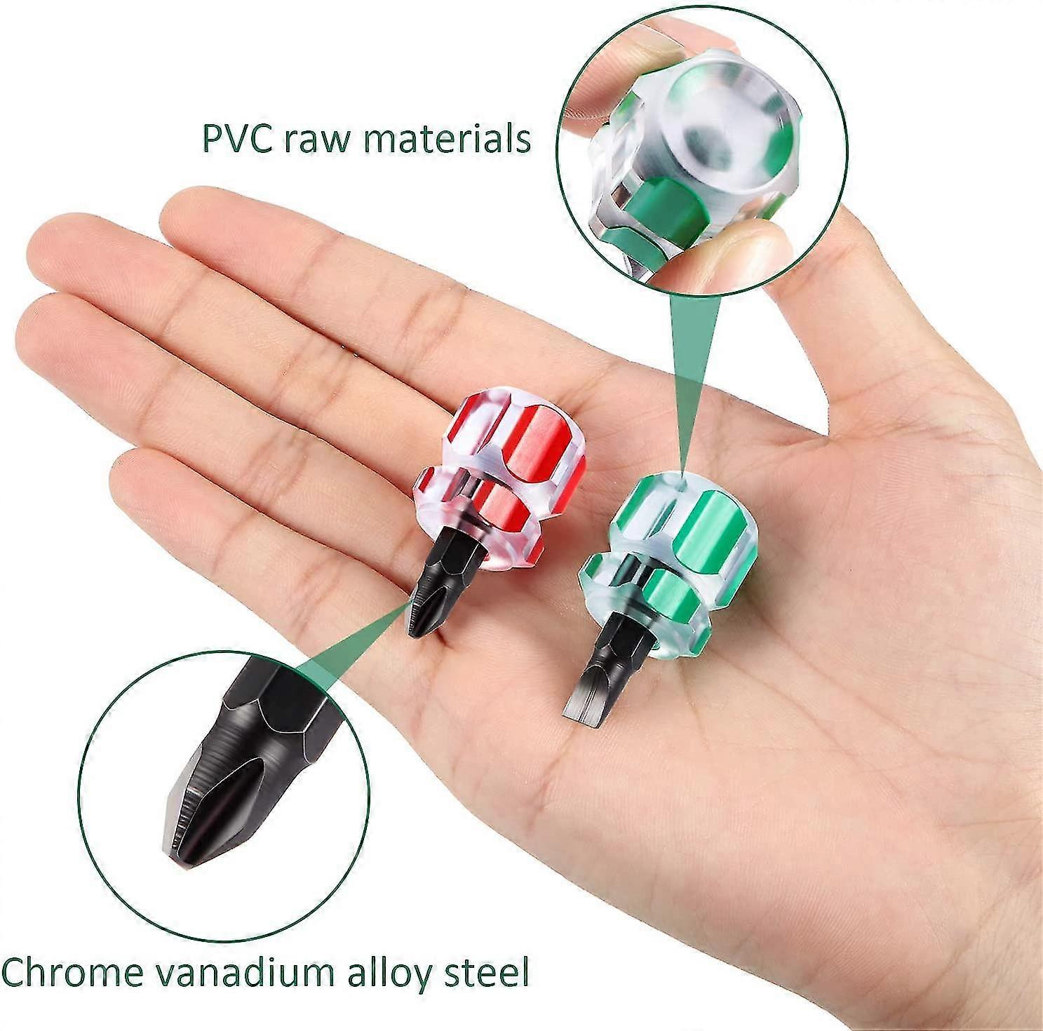 Mini Short Screwdriver Tool Kit For Sewing Machine Includes Flat/slot Head