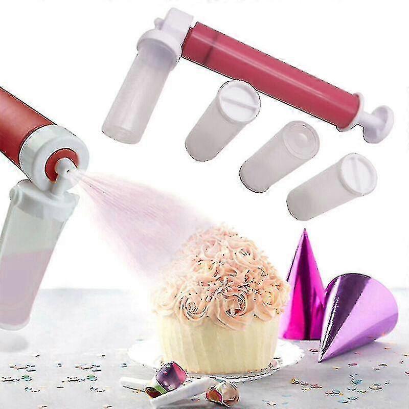 Cake Spray Airbrush Decorating Manual Coloring Baking Plastic