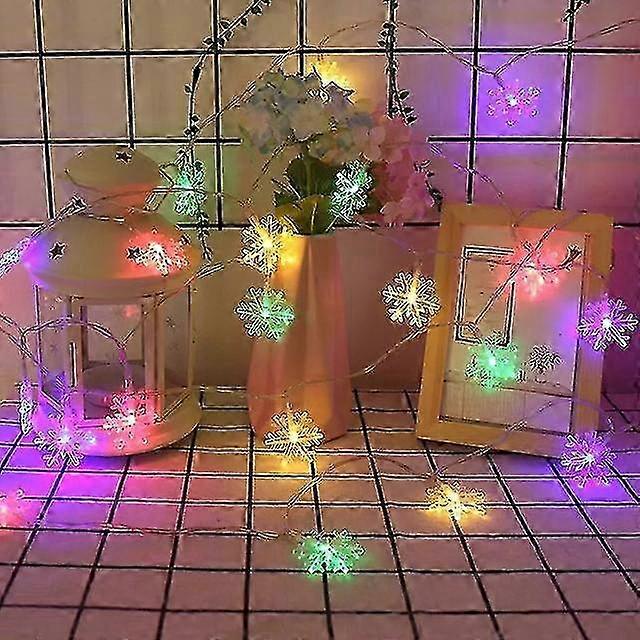 スノーフレーククリスマスLEDライトメリークリスマスデコレーションホーム2025ナビダドクリスマスツリーオーナメントクリスマスギフト新年2025