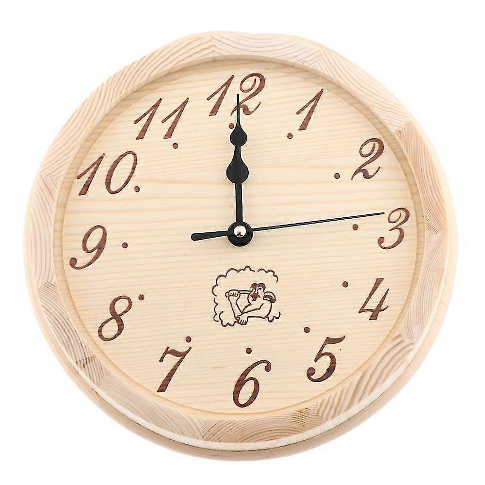 Wooden Sauna Clock Wall Clock