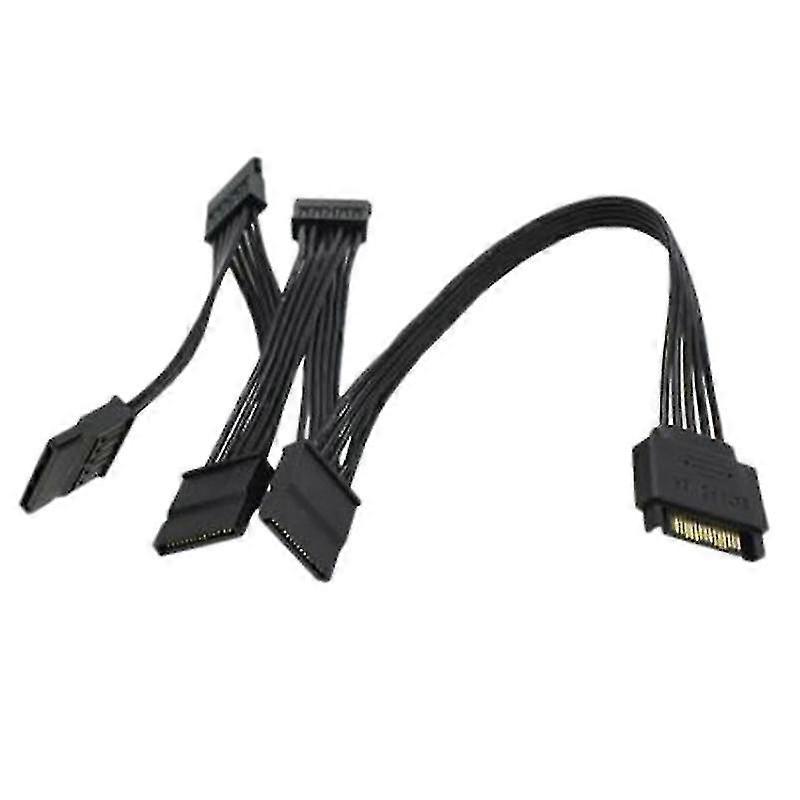 Sata 1 macho a 5 hembra extensión cable de alimentación compatible con diy pc server