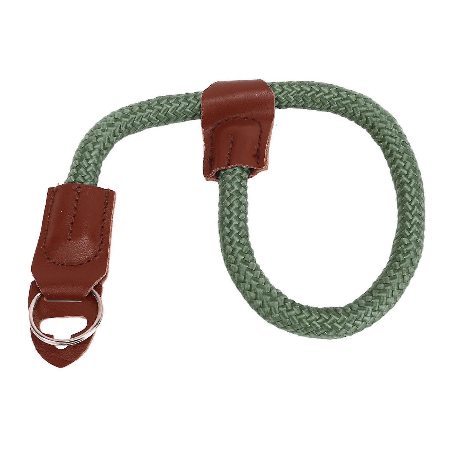 Camera Wrist Strap Round Rope Quick Release Camera Hand Strap for DSLR SLR Mirrorless OD Green 