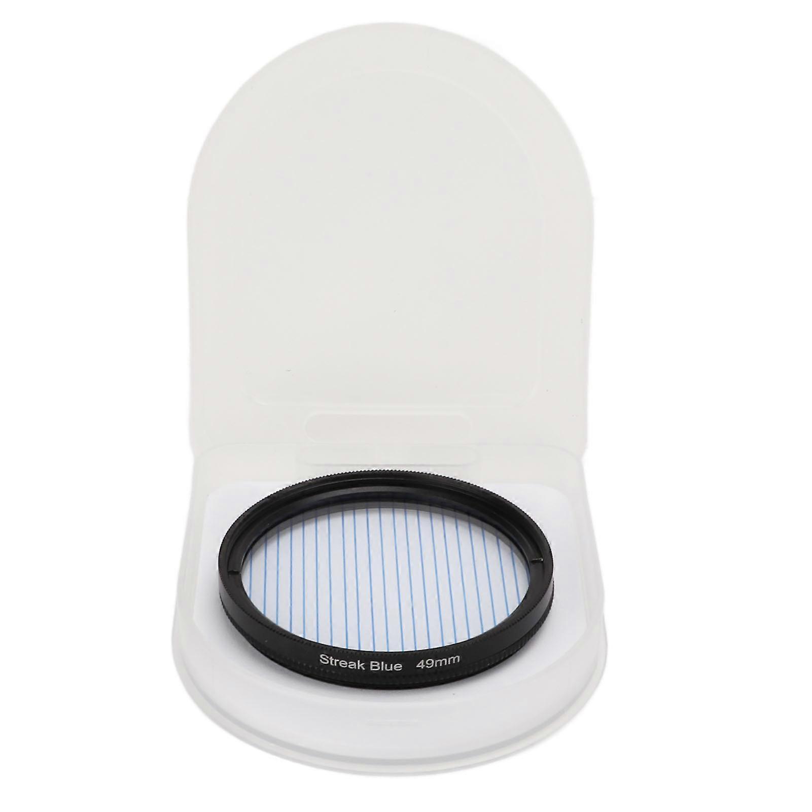 Junestar Blue Streak Special Effects Filter Dot to Line Filter Waterproof Camera Accessories 49mm