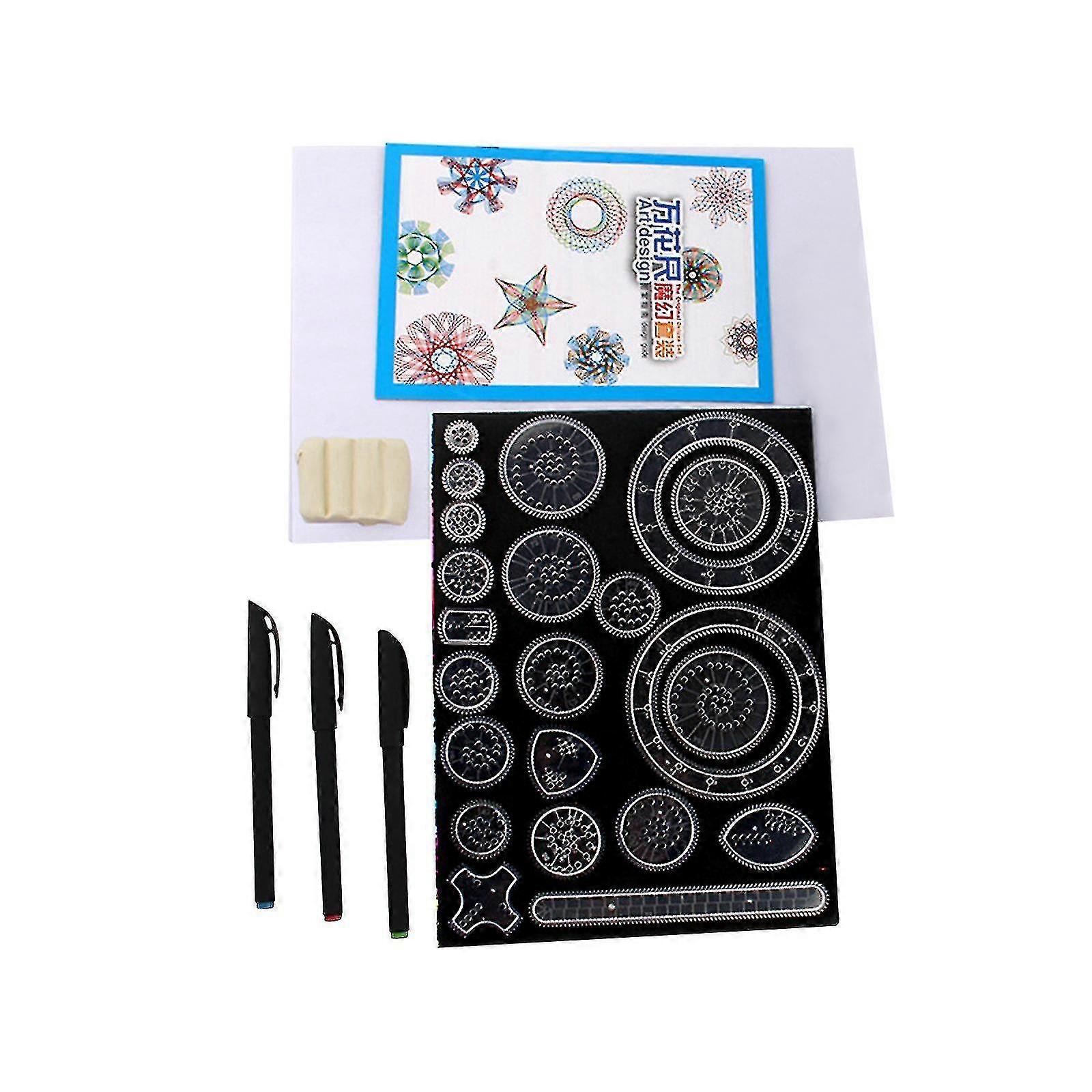 Spiral Art Diy Ing Art Set -funct Ruler Stencil Toy 5ml