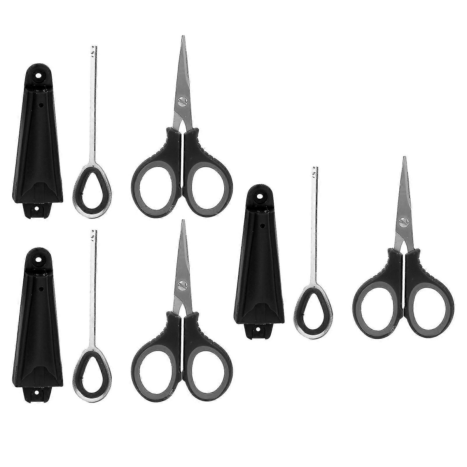 Fishing Tackle Set Multifunctional Scissors Line Cutter Hook Remover and Separator - Black