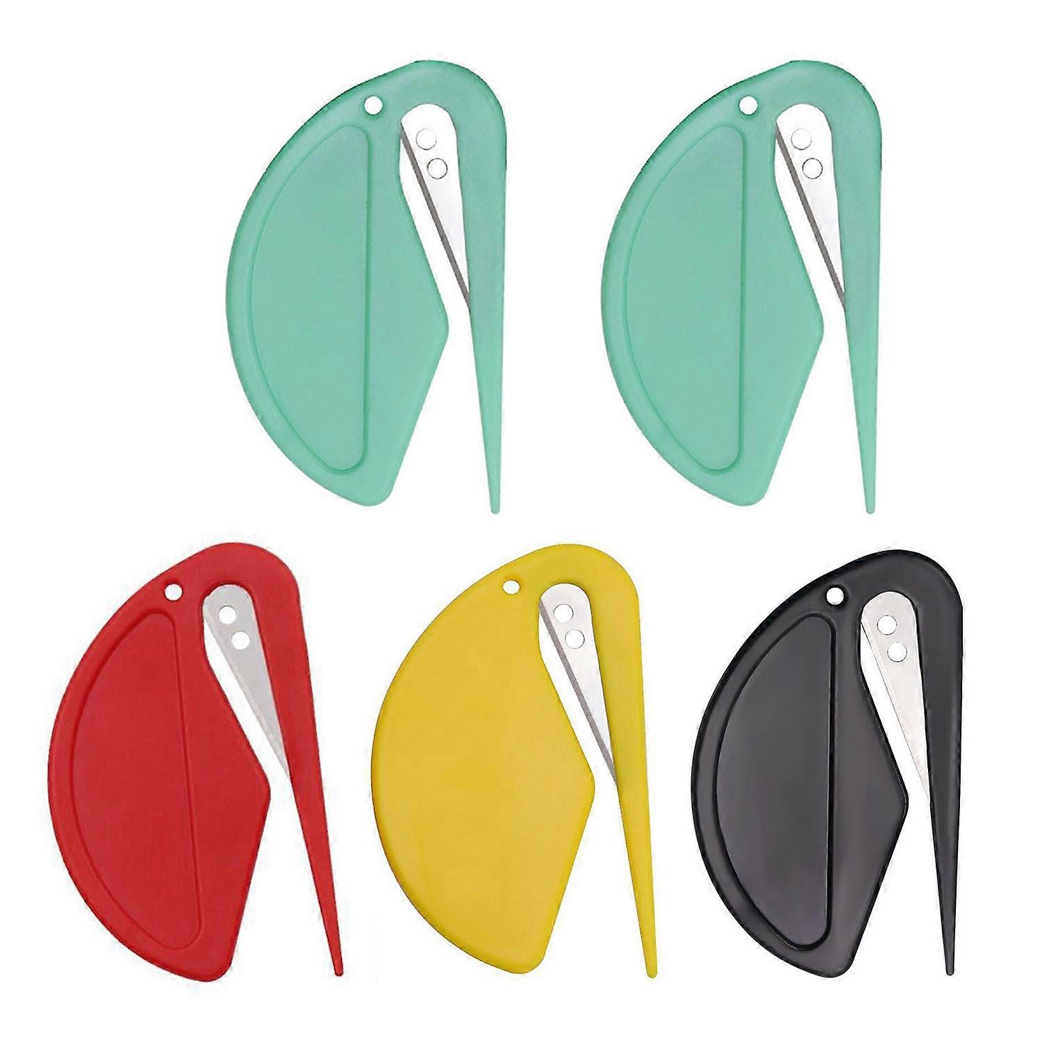 5Pcs Letter Opener Stainless Steel Sharp Blade Easy Envelope Slitting Safe to Use Paper Cutting Tool