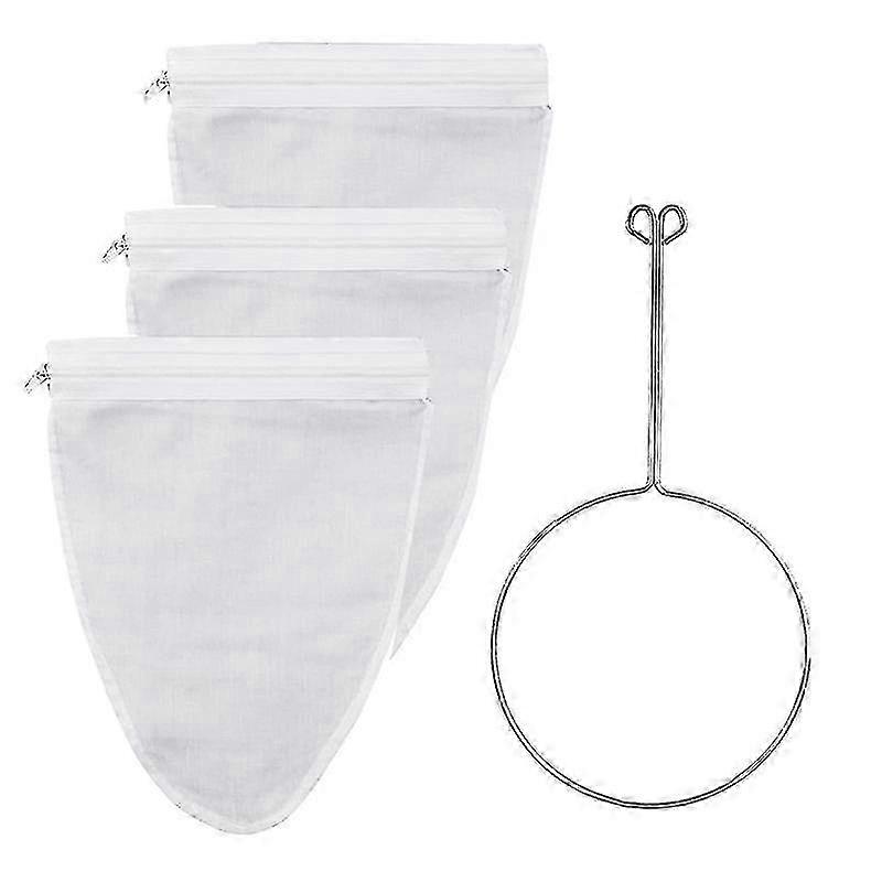 Ultra Fine Mesh Strainer Bag With Zipper,strainers Fine Mesh With Reinforced Frame And Sturdy Handl