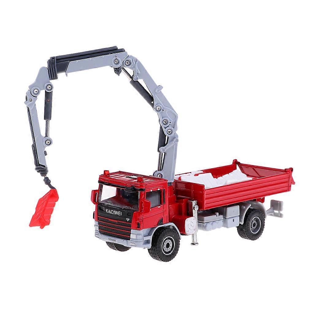 Aliaj 1:50 Macara auto la scară Camion Model Jucărie turnată sub presiune Vehicule auto de construcții