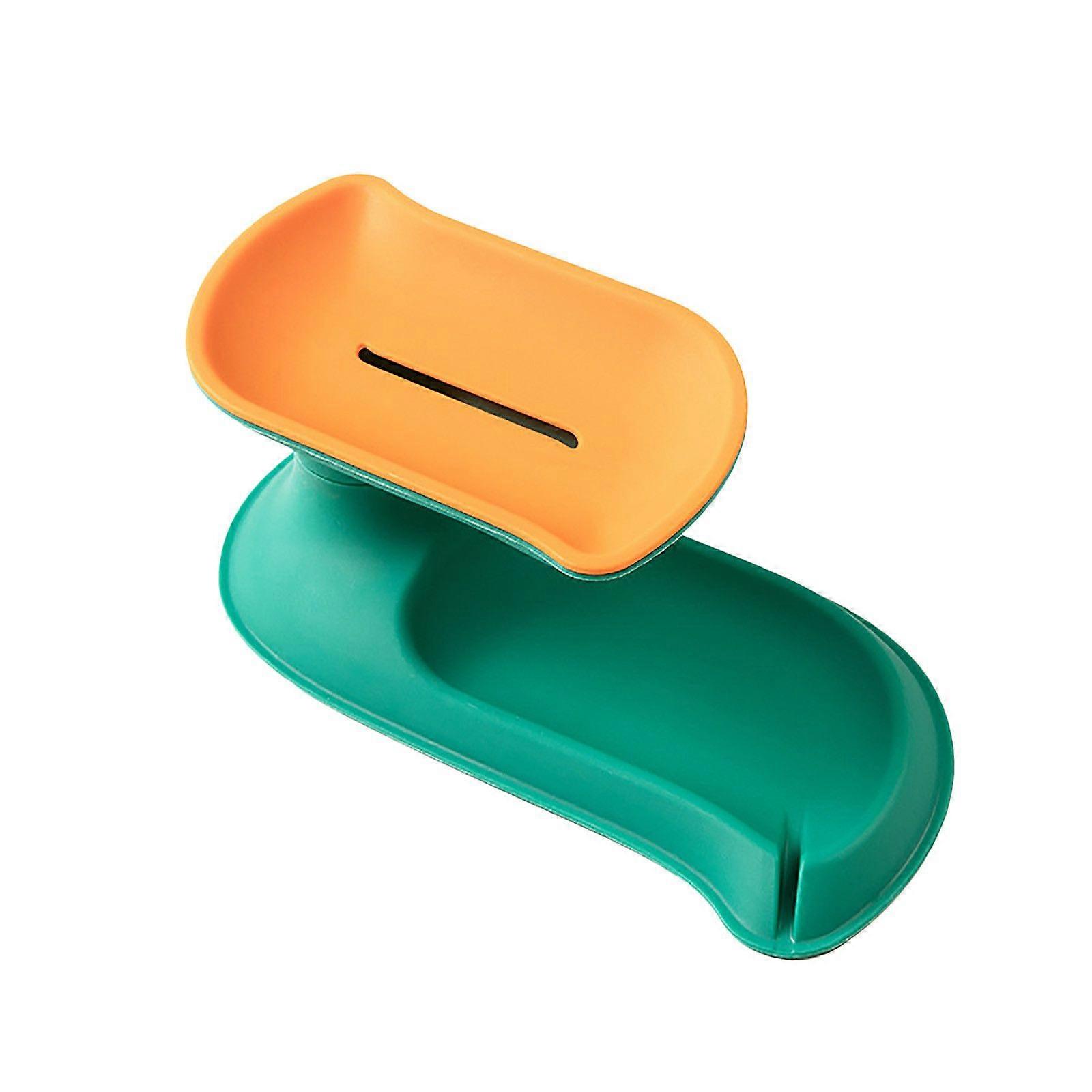 360 Rotating Double Soap Box Household Bathroom Portable