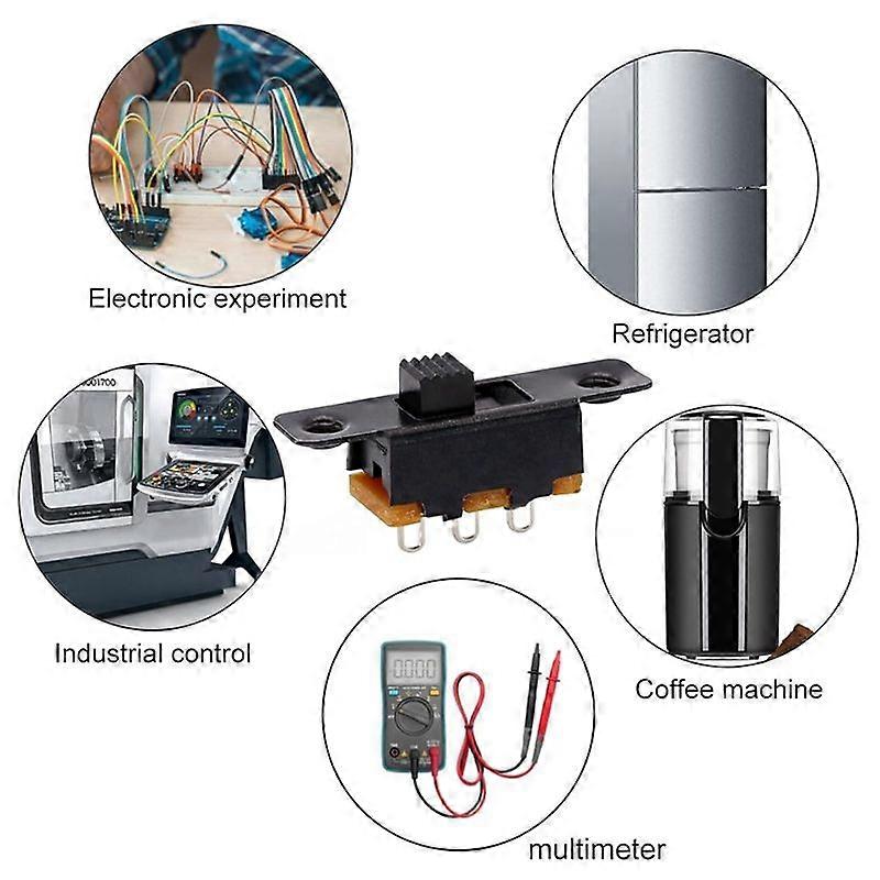 Slide Switch Panel Mount 3 Solder Lug Pin on/Off 2 Position 50Pcs ...