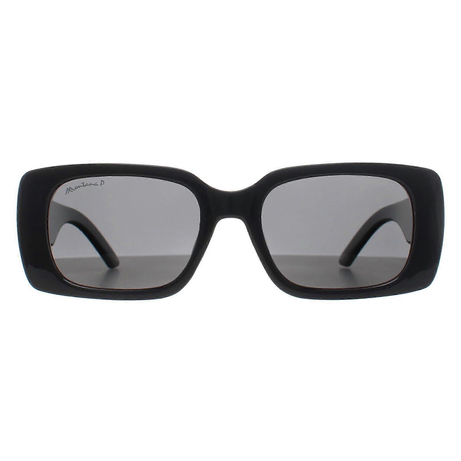 Montana Sunglasses MP194 Shiny Black Smoke Polarized