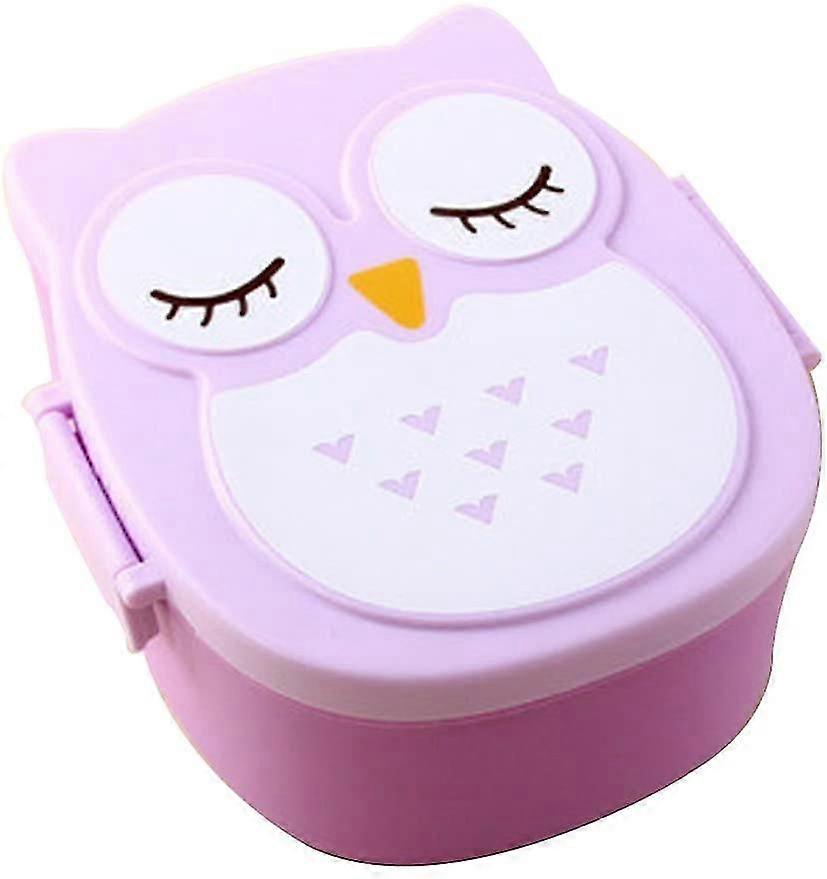 Double Layer Owl Lunch Box For Kids,3922