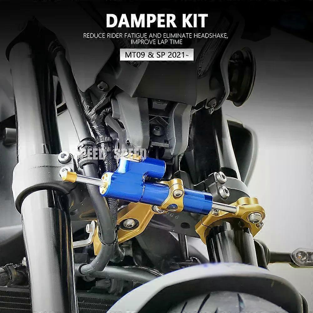 New Motorcycle Accessories Aluminum Alloy Steering Damper Bracket Set For Yamaha mt09 MT-09 MT 09 MT09 SP 2022 2022 2023 2024