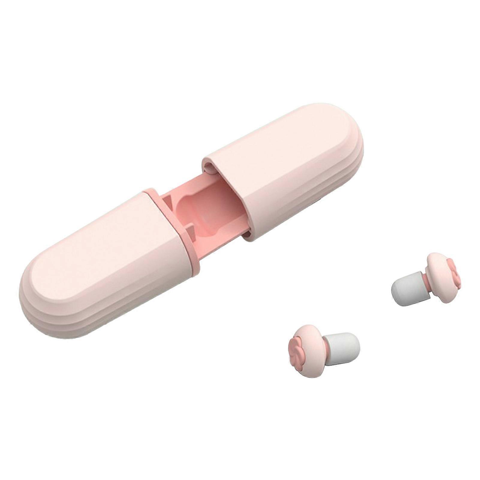 6 Pairs Noise Canceling Earplugs Noise Reduction Silicone Reusable Earplug for Sleeping Working Pink