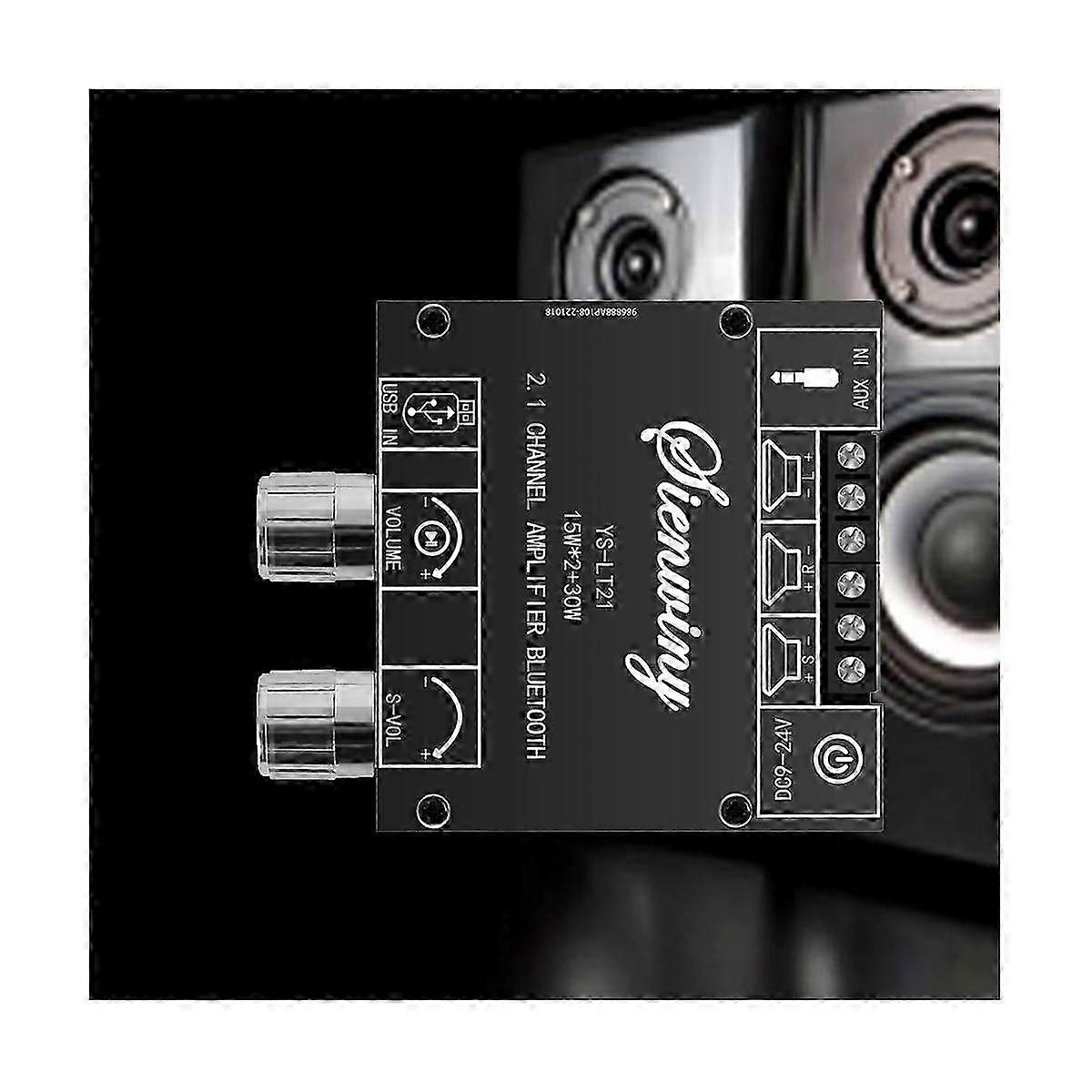 -LT21 2.1-Kanal-Bluetooth-Verstärkerplatine 15W + 15W + 30W mit Subwoofer-Knopf zum Einstellen von Encoder-Audio