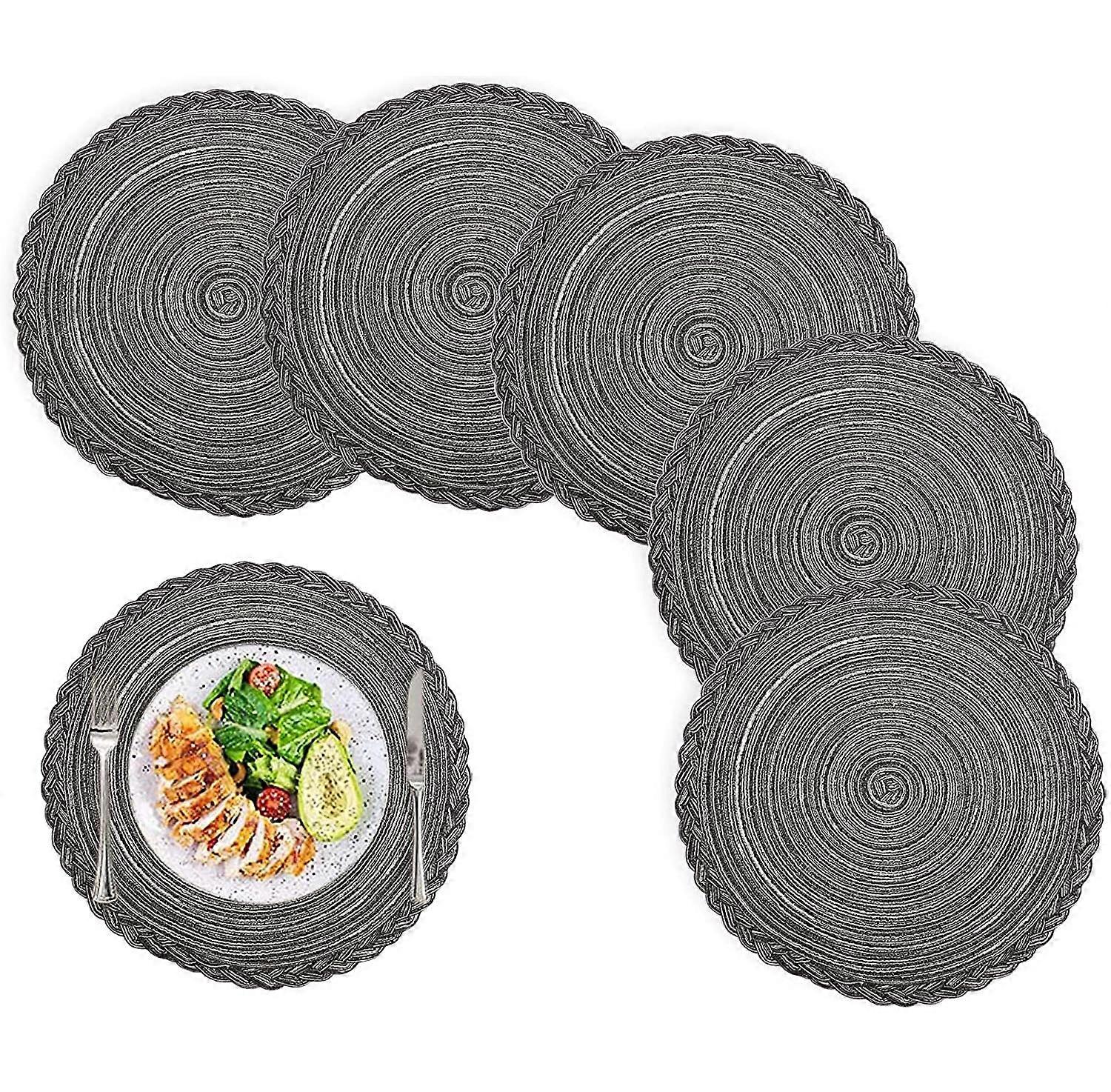 Round placemats, heat-resistant